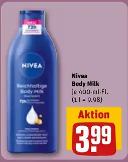 REWE DE Nivea Body Milk tilbud