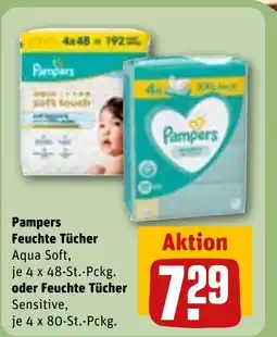 REWE DE Pampers Feuchte Tücher oder Feuchte Tücher S tilbud