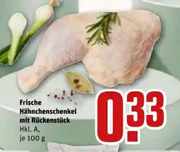 REWE DE Frische Hähnchenschenkel mit Rückenstück tilbud