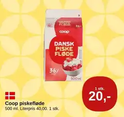 SuperBrugsen Coop piskefløde tilbud