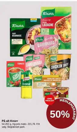 SuperBrugsen På alt Knorr tilbud