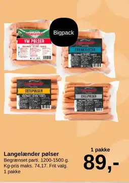SuperBrugsen Langelænder pølser tilbud