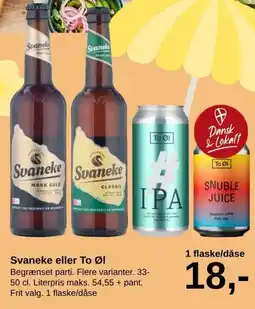 SuperBrugsen Svaneke eller To Øl tilbud