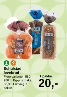 SuperBrugsen Schulstad levebrød tilbud