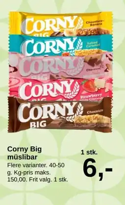 SuperBrugsen Corny Big müslibar tilbud