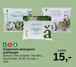 SuperBrugsen Änglamark økologiske grøntsager tilbud