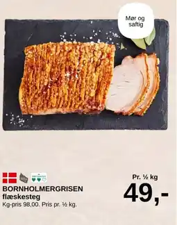 SuperBrugsen BORNHOLMERGRISEN flæskesteg tilbud