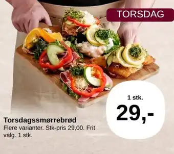 SuperBrugsen Torsdagssmørrebrød tilbud