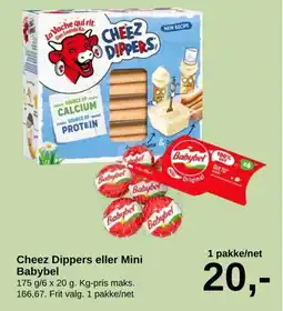 SuperBrugsen Cheez Dippers eller Mini Babybel tilbud
