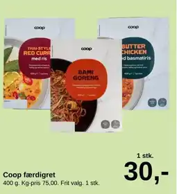 SuperBrugsen Coop færdigret tilbud