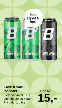 SuperBrugsen Faxe Kondi Booster tilbud