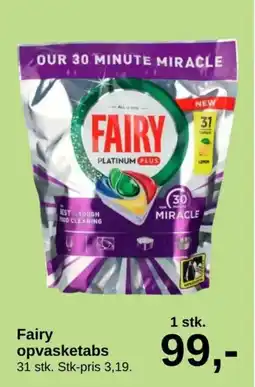 SuperBrugsen Fairy opvasketabs tilbud