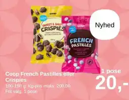 SuperBrugsen Coop French Pastilles eller Crispies tilbud