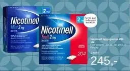 SuperBrugsen Nicotinell tyggegummi tilbud