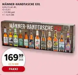 Scandinavian Park MÄNNER-HANDTASCHE XXL tilbud