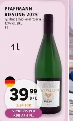 Scandinavian Park PFAFFMANN RIESLING 2025 tilbud