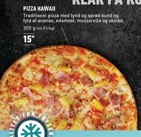 Pizza hawaii tilbud hos ALDI