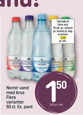 REMA 1000 Nornir vand med brus tilbud