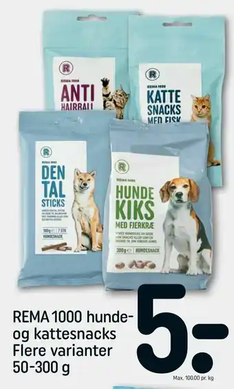 REMA 1000 REMA 1000 hunde og kattesnacks tilbud