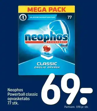 REMA 1000 Neophos Powerball classic opvasketabs tilbud
