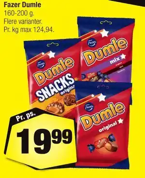 Calle Fazer Dumle tilbud