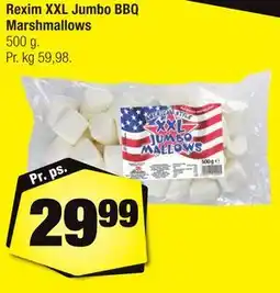 Calle Rexim XXL Jumbo BBQ Marshmallows tilbud