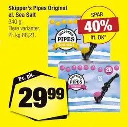 Calle Skipper's Pipes Original el. Sea Salt tilbud