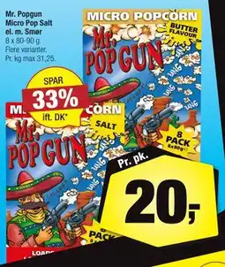 Calle Mr. Popgun Micro Pop Salt el. m. Smør tilbud