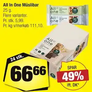 Calle All In One Müslibar tilbud