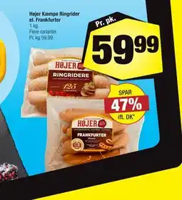Calle Højer Kæmpe Ringrider el. Frankfurter tilbud