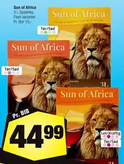 Calle Sun of Africa tilbud