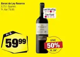 Calle Baron de Ley Reserva tilbud
