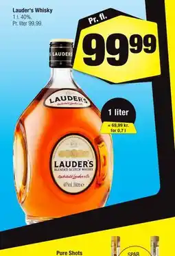 Calle Lauder's Whisky tilbud