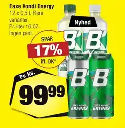 Calle Faxe Kondi Energy tilbud