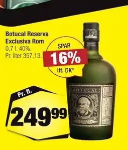 Calle Botucal Reserva Exclusiva Rom tilbud