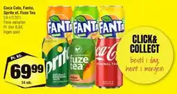 Calle Coca Cola, Fanta, Sprite el. Fuze Tea tilbud
