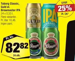 Calle Tuborg Classic, Guld el. Brewmaster IPA tilbud