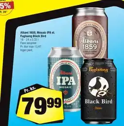 Calle Albani 1859, Mosaic IPA el. Fuglsang Black Bird tilbud