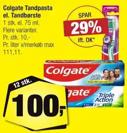 Calle Colgate Tandpasta el. Tandbørste tilbud