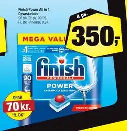 Calle Finish Power All in 1 Opvasketabs tilbud