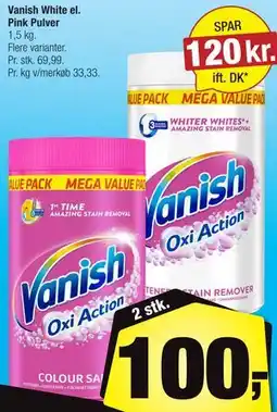 Calle Vanish White el. Pink Pulver tilbud