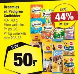 Calle Dreamies el. Pedigree Godbidder tilbud