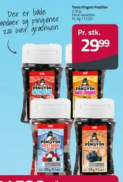 Fleggaard Toms Pingvin Pastiller tilbud