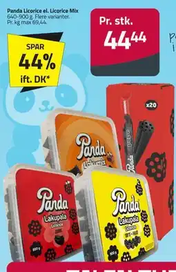Fleggaard Panda Licorice el. Licorice Mix tilbud