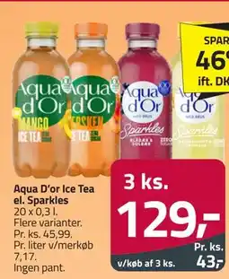 Fleggaard Aqua D'or Ice Tea el. Sparkles tilbud