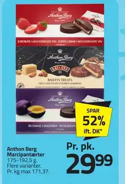 Fleggaard Anthon Berg Marcipantærter tilbud