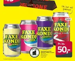 Fleggaard Faxe Kondi 0 kal. Pink, Eksotisk, Jordbær el. Lemon tilbud