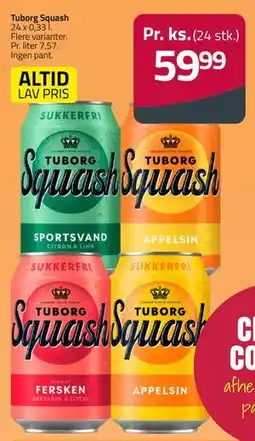 Fleggaard Tuborg Squash tilbud