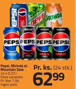 Fleggaard Pepsi, Mirinda el. Mountain Dew tilbud