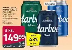 Fleggaard Harboe Classic, Pilsner el. 0,0 % tilbud